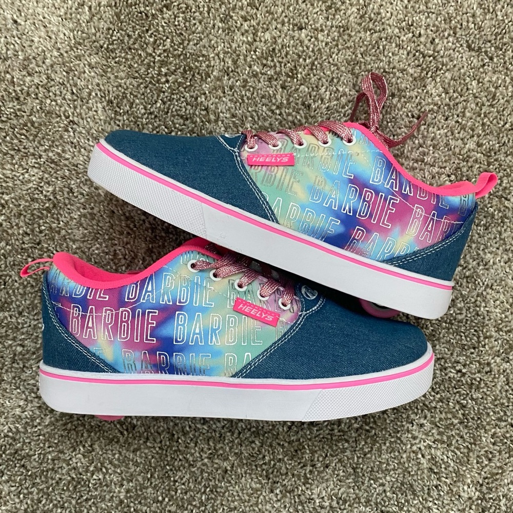 Like New Barbie Denim Heelys Size 8 Womens